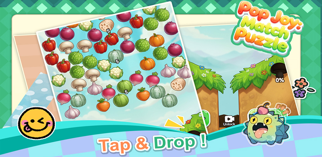 Pop Joy Match Puzzle Banner